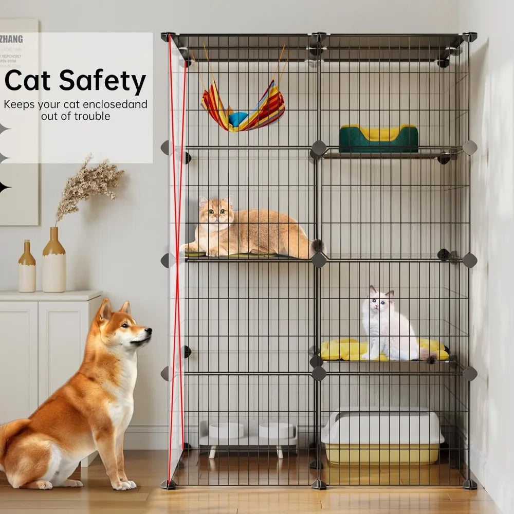 4-Tier 47.2 In L Cat Cages