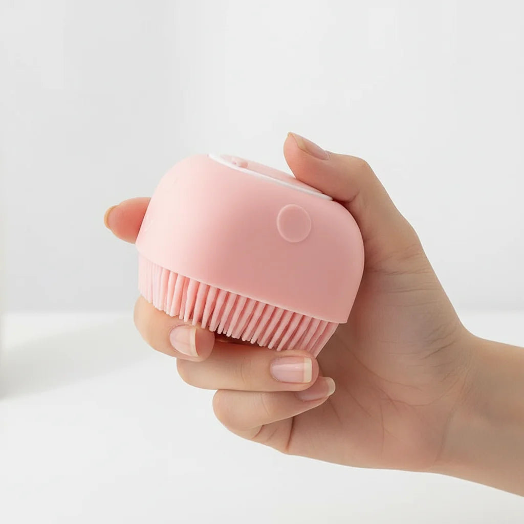 Shampoo Dispenser Silicone Brush