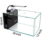 Curved Corner Saltwater Aquarium Rimless