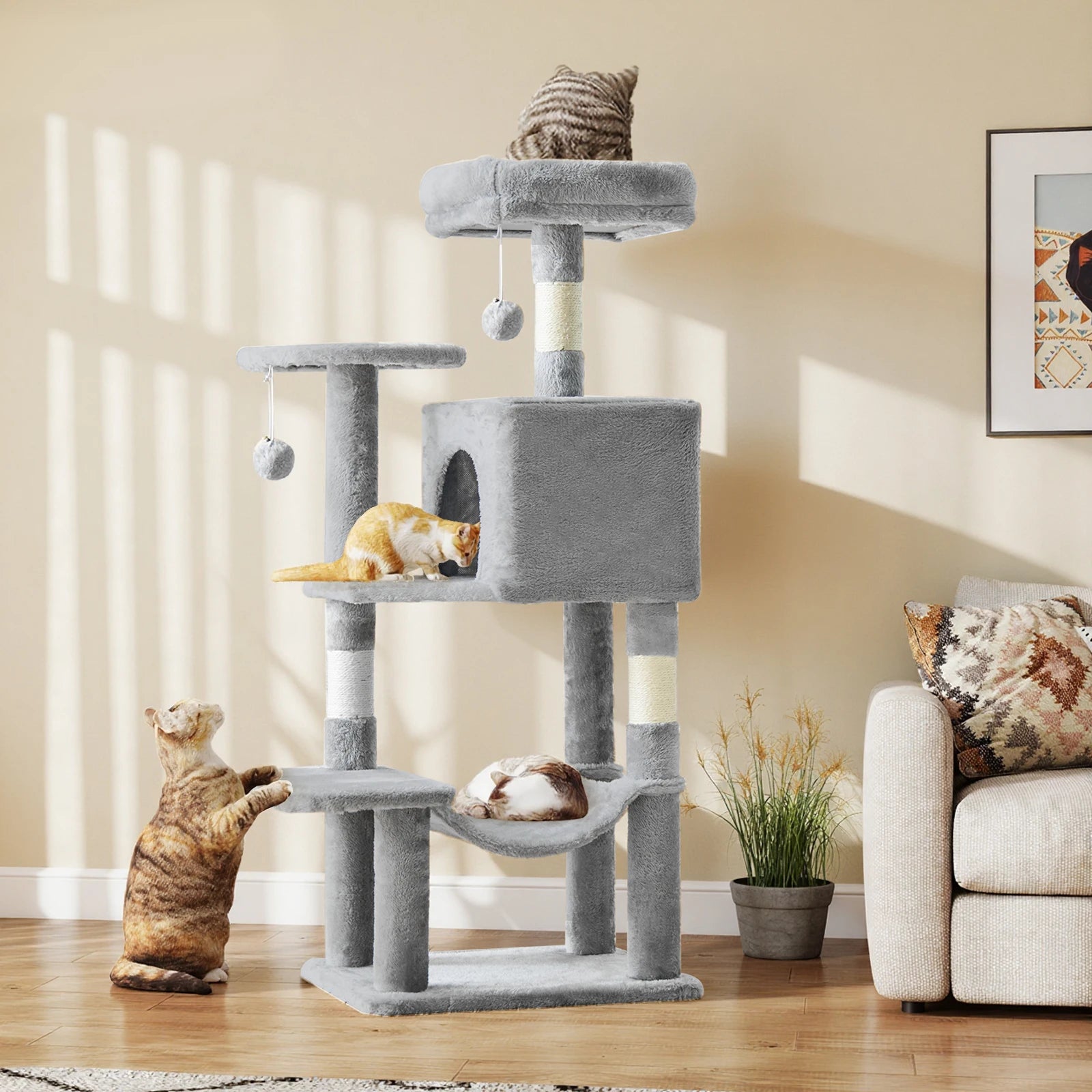 44In Cat Tree Tall Tower