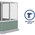 Green Eucalyptus Chicken Coop