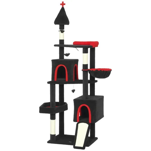 78' Gothic Cat Tree/Coffin Bed