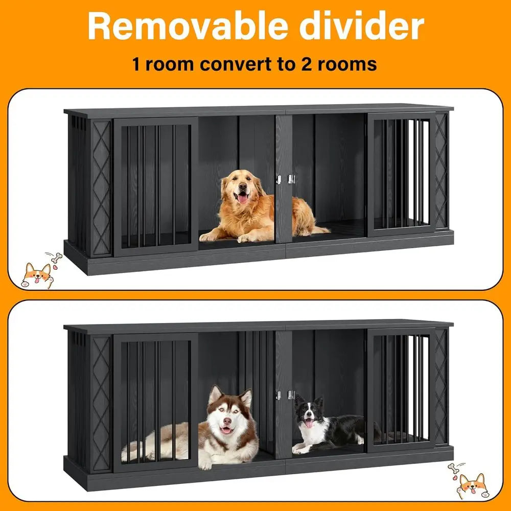 86.6" Large Dog Crate