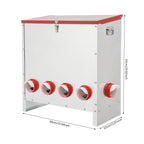 Galvanized Metal Chicken Feeder