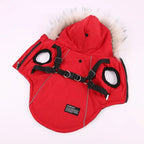 Winter Dog Jacket With Harness