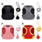 Pet Harness With Air-tag Tracker/Leash Set