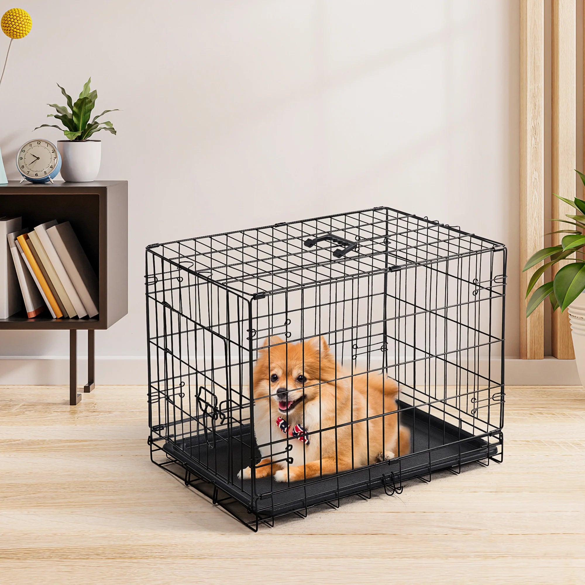 Single Door 30 Inch Folding Cage