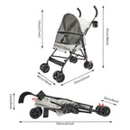 Pet Stroller Travel Carriage Foldable