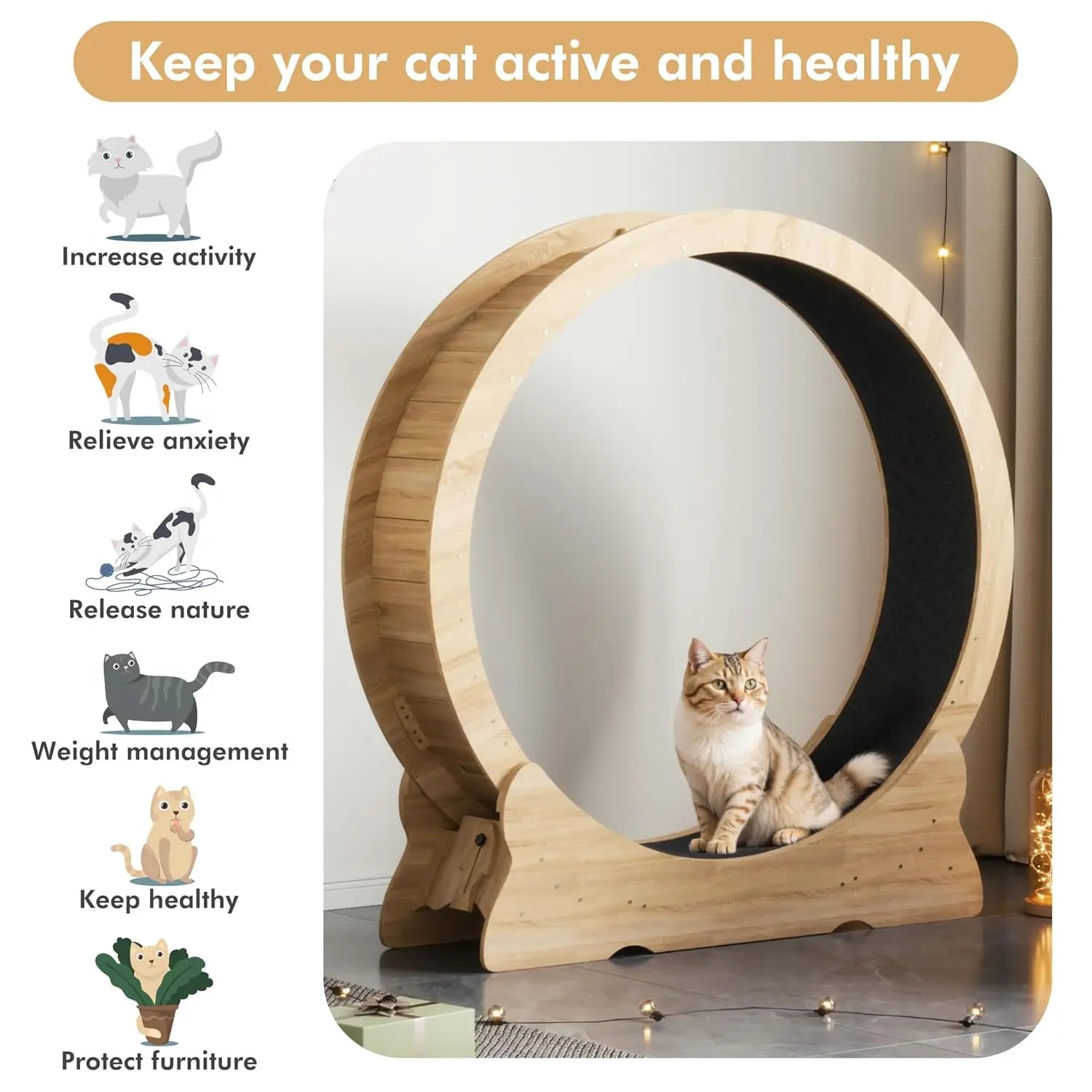 Cat Exercise Wheel, 46''