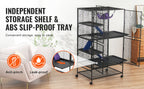 64.6" Rolling Metal Ferret Cage