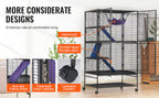 64.6" Rolling Metal Ferret Cage